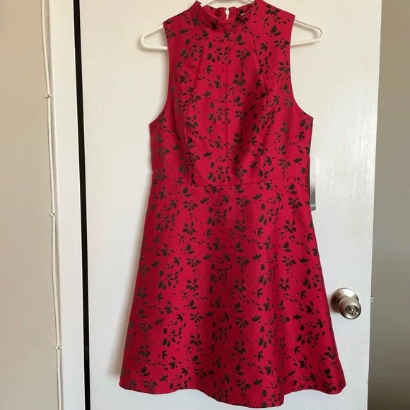 Kensie Floral Flare Zip Dress - Size S - Picture 1 of 15